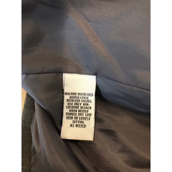 Worthington Women Gray Blazer 12 Notched Lapels 2-Buttons Closure Executive - Picture 6 of 9